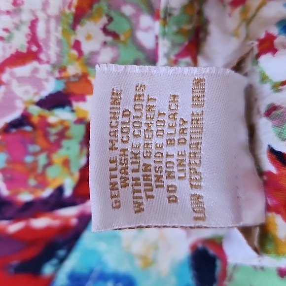 Eric colorful floral Capri pants-8 - Picture 5 of 6